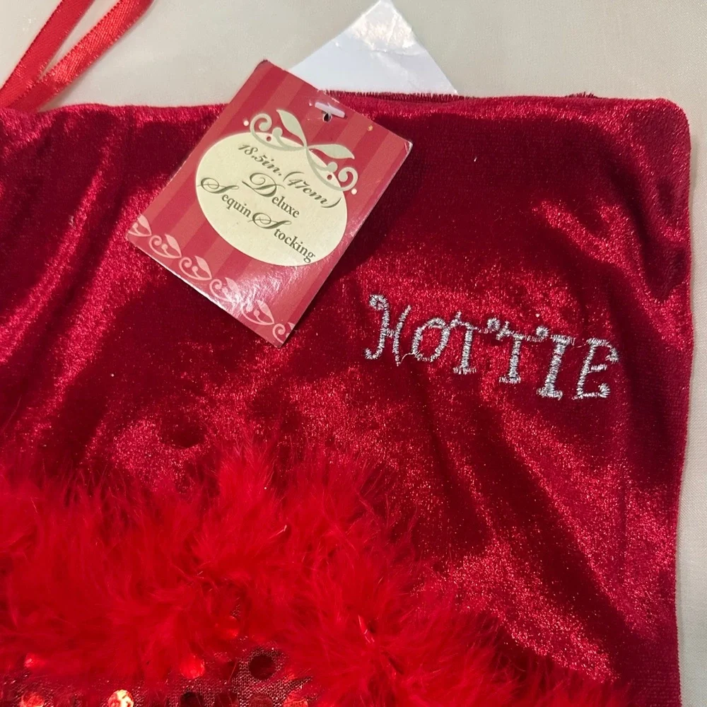 Sparkling Red Holiday Stocking